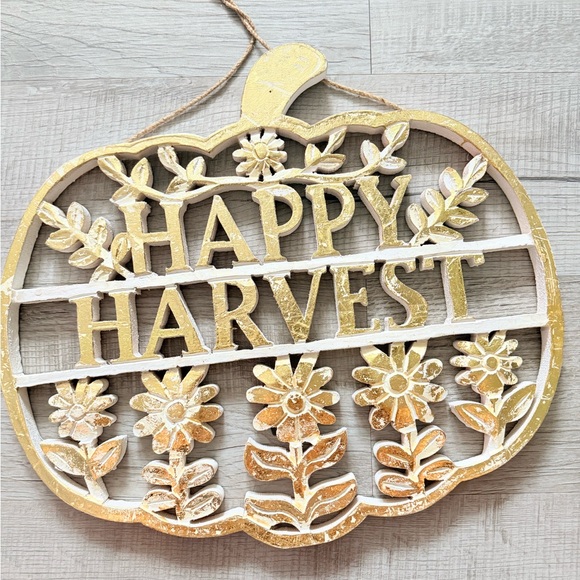 Home Interiors Gold and Cream Harvest Wall Art - Picture 1 of 3